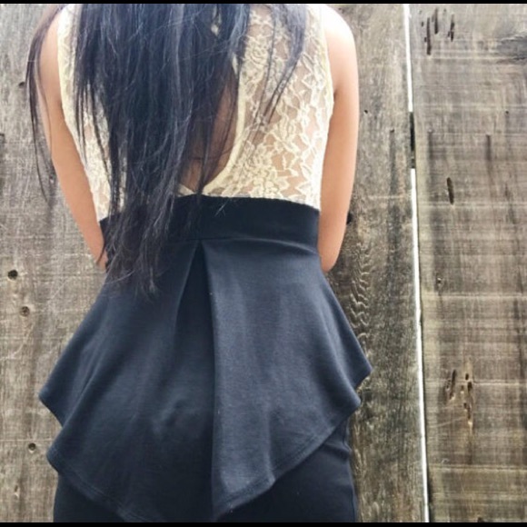 Black Short Tail Dress - Picture 2 of 4